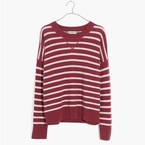Madewell Cashmere Sweatshirt in Stripe